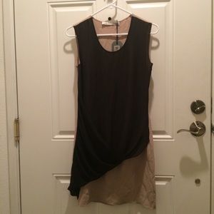 All saints nude mini dress